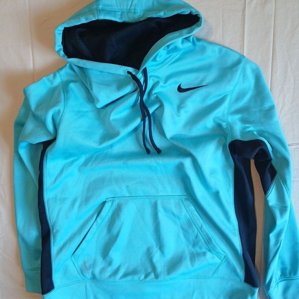 Nike Therma-Fit Hoodie Size Large Teal Black